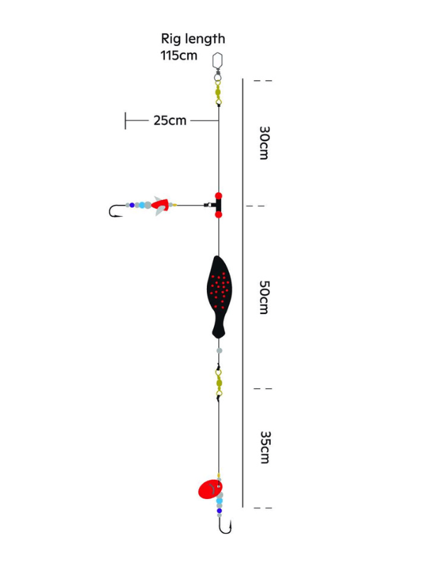Kinetic Sabiki Jay Flounder Inline fra Kinetic - AV - Larsen