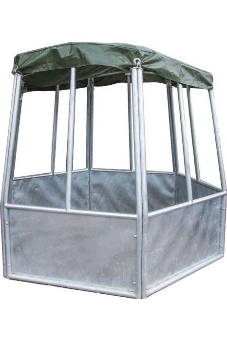 Foderhæk, sekskantet med presseningstag, 12 pladser fra Kellfri - AV - Larsen