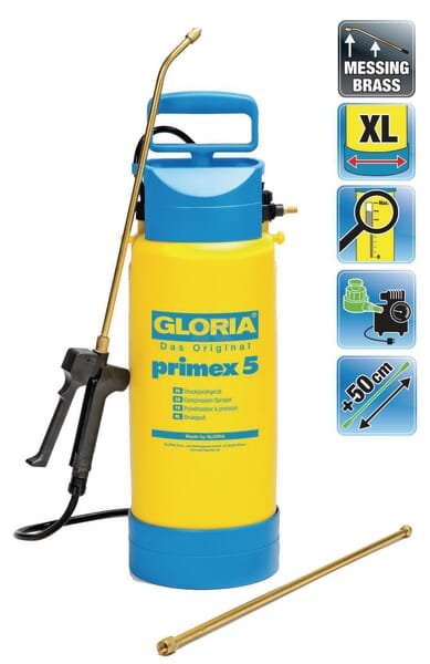 Gloria Primex 5 Tryksprøjte – Effektiv til have og hjem