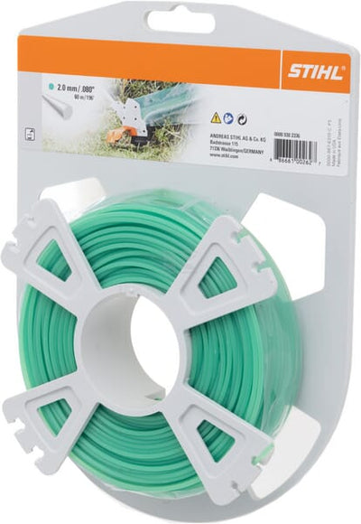 Stihl Trimmersnøre Rund Ø 2,0 mm x 60 m Grøn