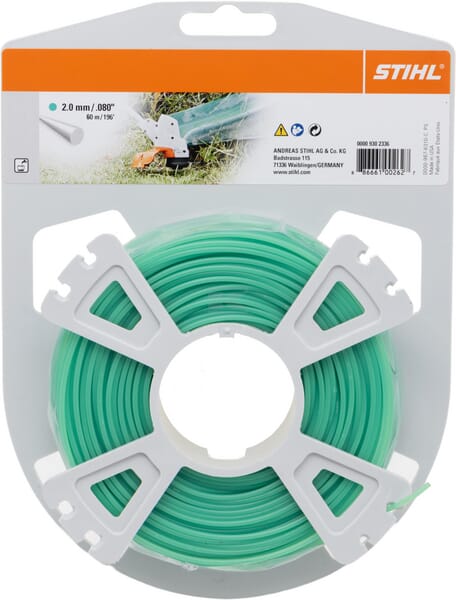 Stihl Trimmersnøre Rund Ø 2,0 mm x 60 m Grøn