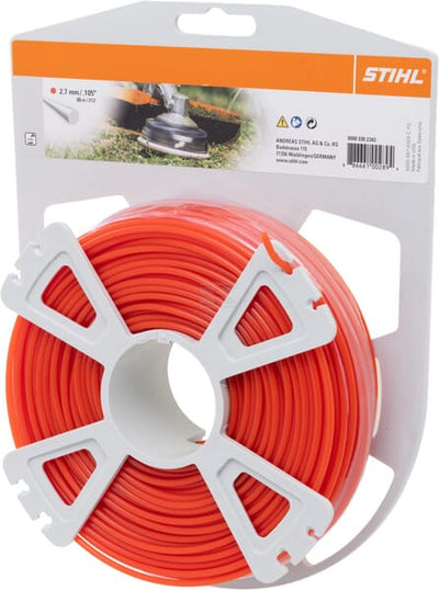 Stihl Trimmersnøre Rund Ø 2,7 mm x 65 m Rød