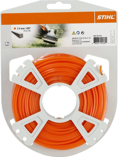 Stihl Trimmersnøre Firkantet Ø 2,4 mm x 41 m