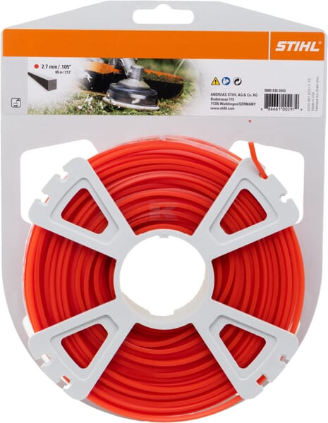 Stihl Trimmertråd Firkantet Ø 2,7 mm x 65 m