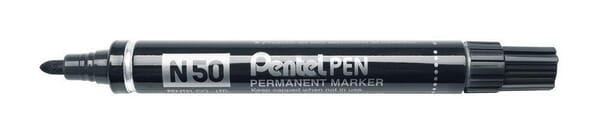 Pentel Marker N50 Sort Permanent Markør
