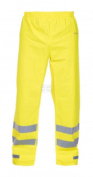 Hydrowear Vale Hi-Vis gule regnbukser i PU stretch, str. S