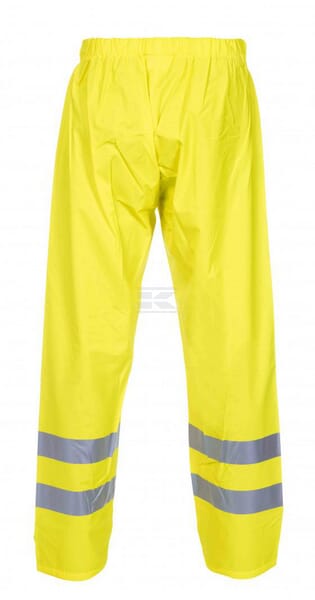 Hydrowear Vale Hi-Vis gule regnbukser i PU stretch, str. S