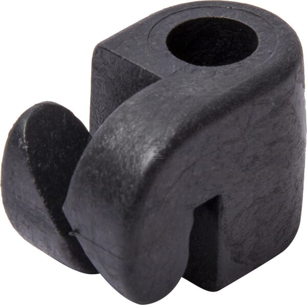 Isolator sort til 10 mm tråd, 100 stk