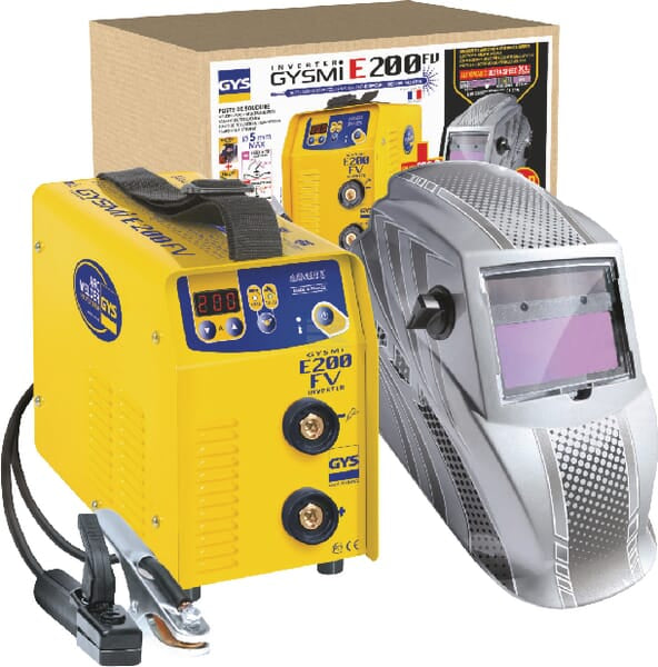GYS GYSMI E200 Inverter Svejser med Svejsehjelm