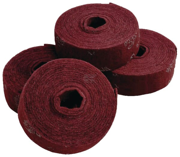 3M Scotch-Brite Sliberulle, 100 mm x 10 m, rød