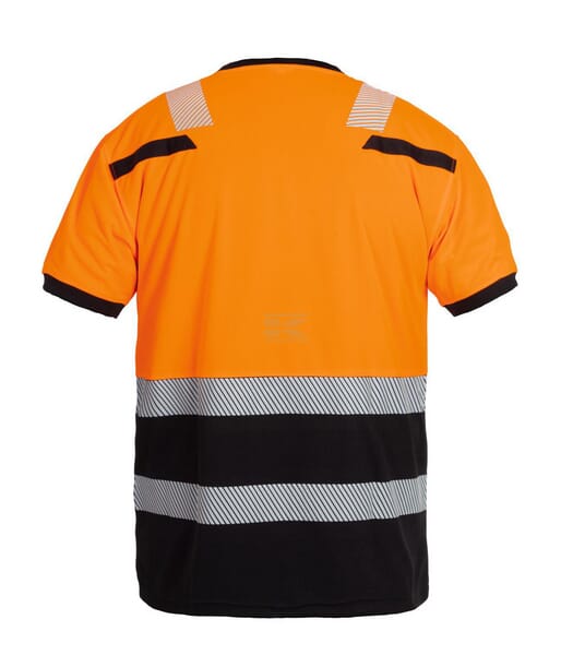 Hydrowear Hi-vis T-shirt S, orange/sort Tulsa