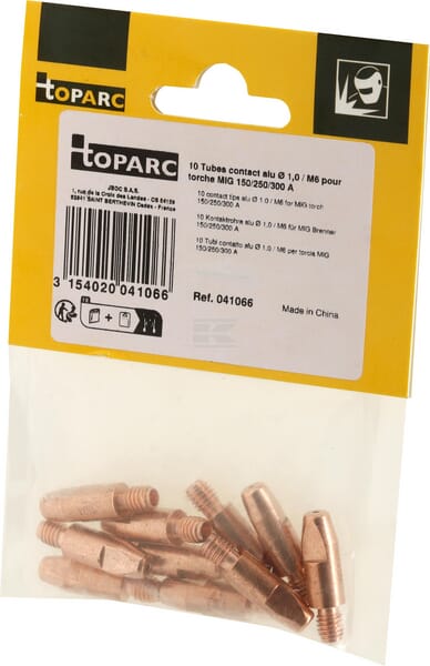 GYS Tråddyse 250 A til 1,0 mm tråd, 10 stk.