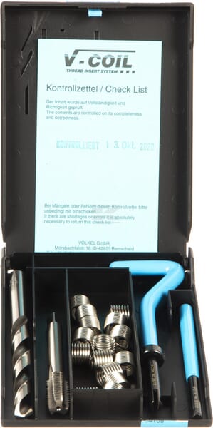 V-Coil Reparationssæt til gevind, M10 x 1,25