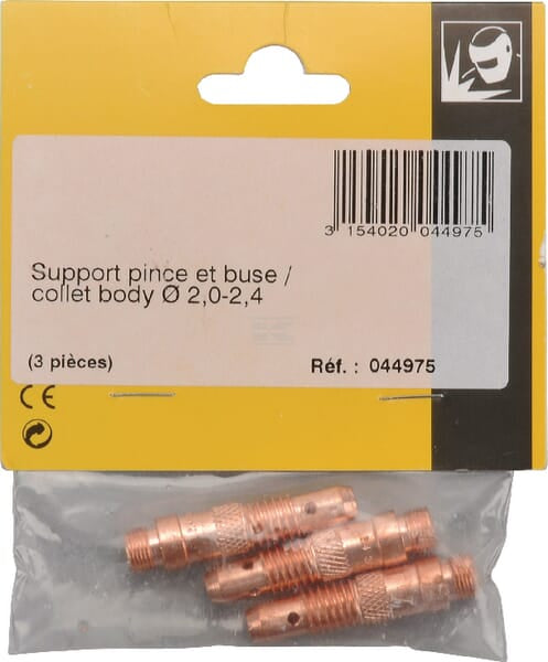 Elektrodeholder til TIG-svejsning 2-2.4 mm (3 stk.)