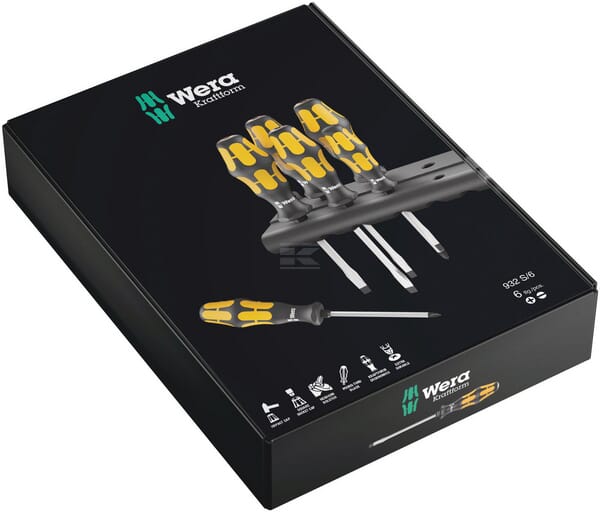 Wera 932 S/6 Skruetrækkersæt Kraftform, 6 dele