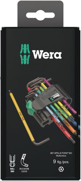 Wera Torx Sæt 967/9 TX BO med 9 dele