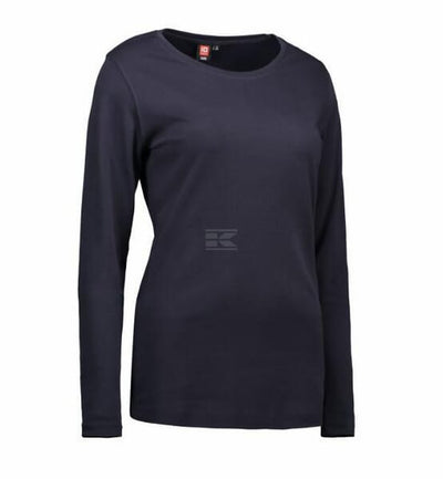Hydrowear langærmet T-shirt, navy, str. M