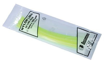 Trimmersnøre, gul, 3,3 mm, 50 stk.