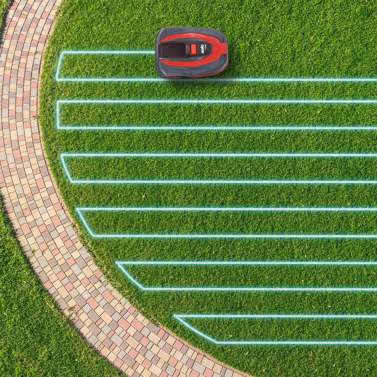 Solo by AL-KO Vision robotplæneklipper – 1100 m², uden kanttråd, kamera & nem opsætning