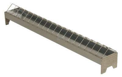 Fodertrug galvaniseret 10 x 100 cm