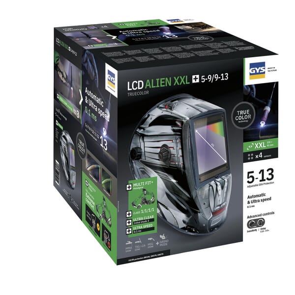 Svejsemaske LCD Alien True Colour XXL