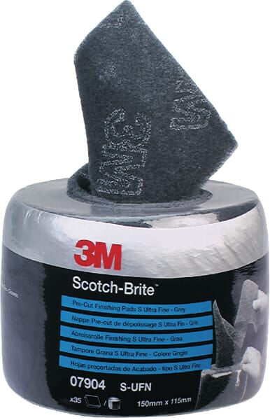 3M Scotch-Brite Grå Slibepuder, Ultrafine, 35 stk.