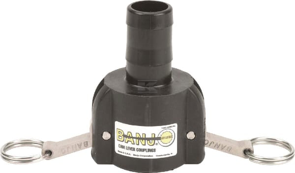 Camlock 1" hun x 1" slangestuds Banjo
