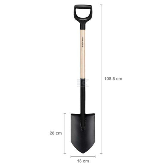Fiskars Solid™ Spids Spade til Havebrug