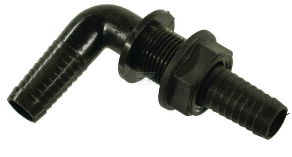 Skot 90° 1/2" slangestuds 15/17 mm