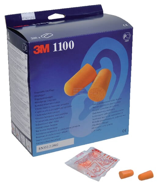 3M Ørepropper 1100 uden snor, 200 par