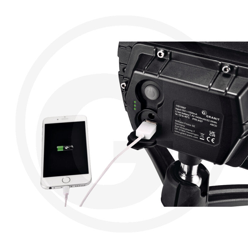 Led batteri projektør bex 3000 Granit black edition
