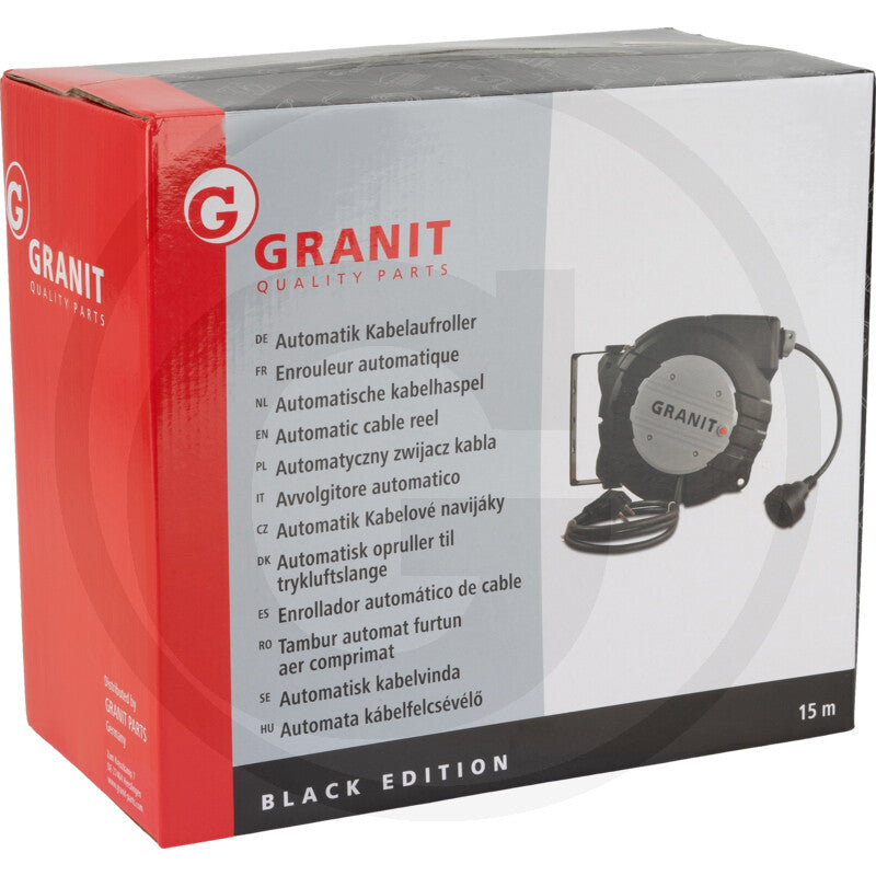 GRANIT BLACK EDITION Automatisk kabelopruller