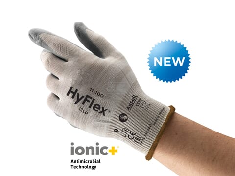 Ansell HyFlex® 11-100 Antibakteriel Handske, Str. 9