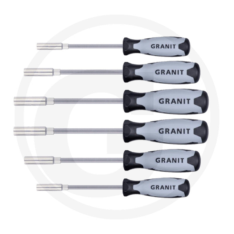 GRANIT BLACK EDITION Skruetrækker-sæt, unbrako
6 dele