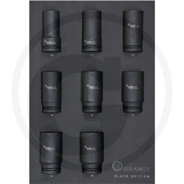Indlæg-sæt sæt 3/4" krafttopper
8 dele, metrisk Granit black edition
