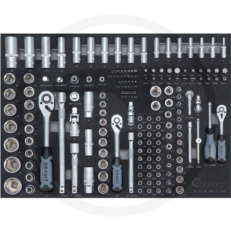 Værkstedsvogn performance 2.0 expert
indhold, 277 dele Granit black edition