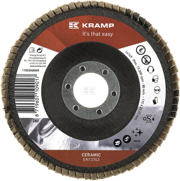 Keramisk Slibetallerken K80, 115 mm