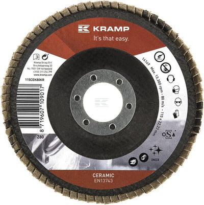 Keramisk Slibetallerken K80, 115 mm