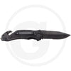 Foldekniv med lås Granit black edition