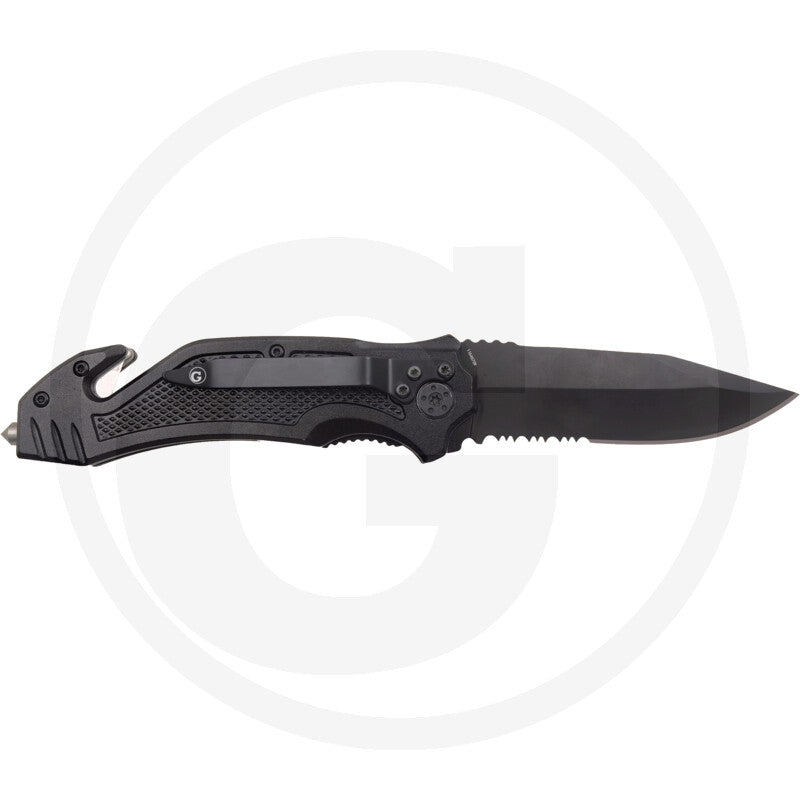 Foldekniv med lås Granit black edition