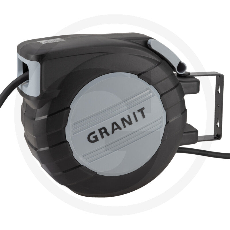 Trykluftslange opruller automatisk Granit black edition