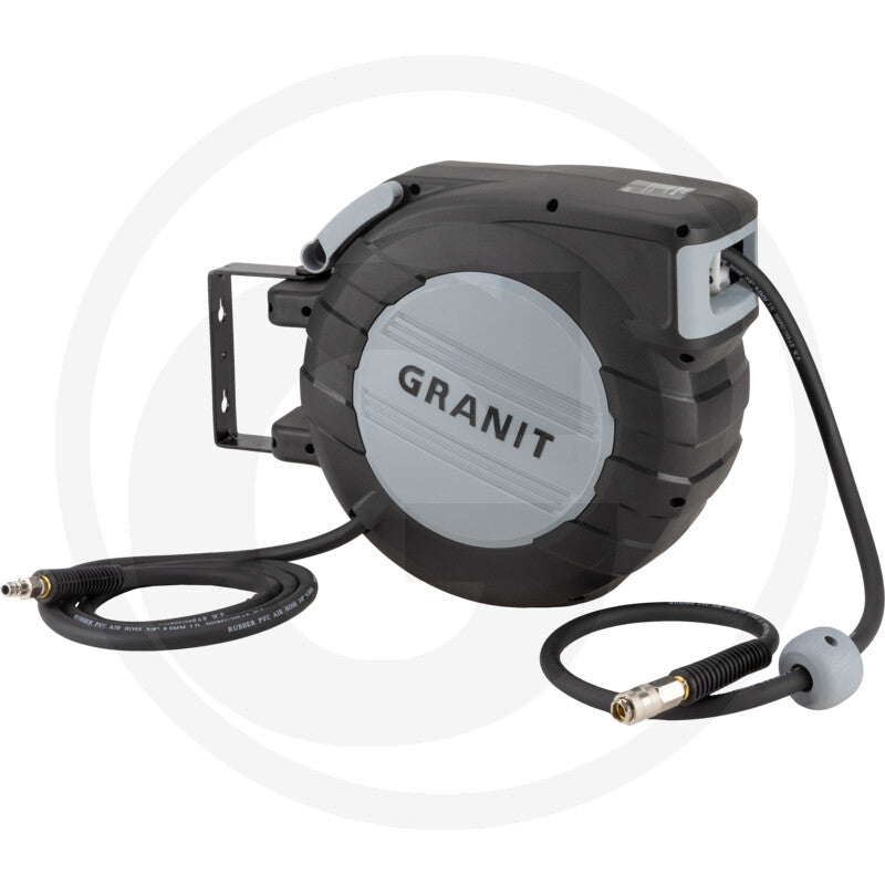 Trykluftslange opruller automatisk Granit black edition