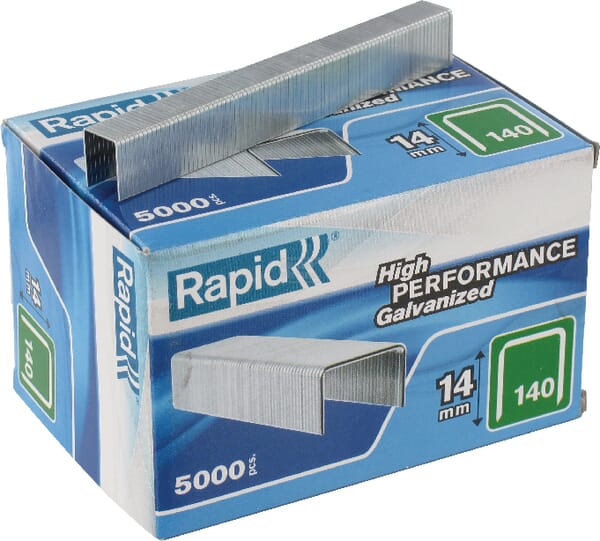 Rapid Hæfteklammer 140/14mm galvaniseret, 5000 stk.