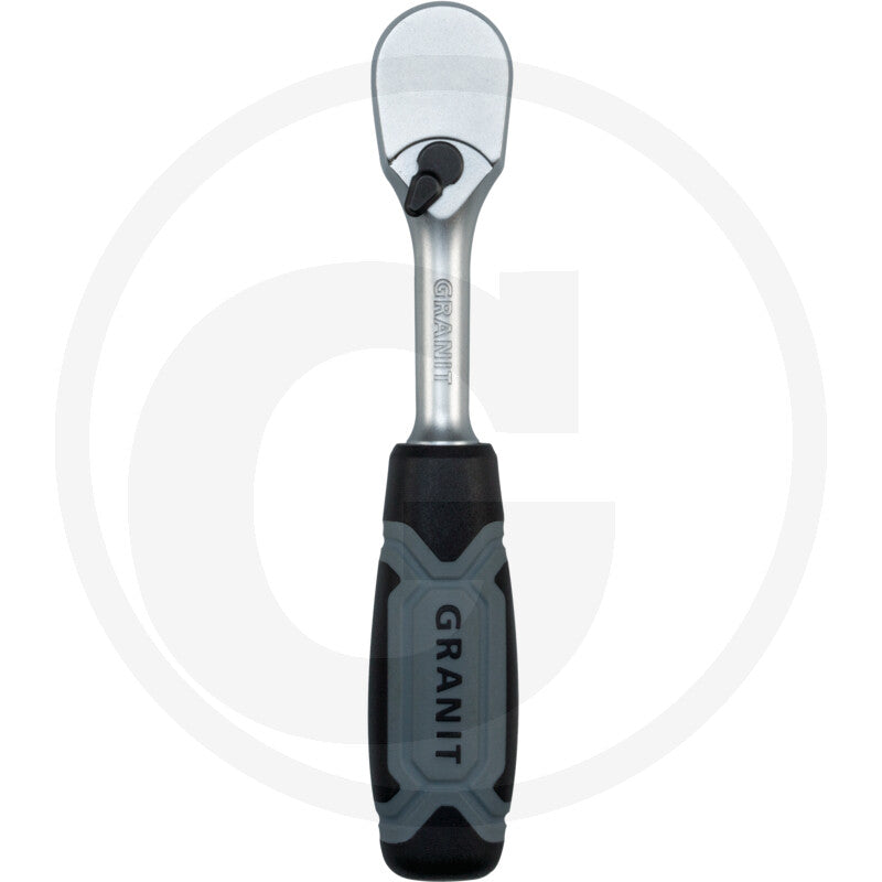 1/4" skralde med omskifter, 90 tænder Granit black edition