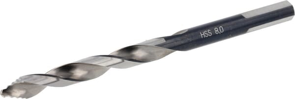 Bohrcraft Bor 8,0 mm HSS-DIN 338-G TURBO STEP