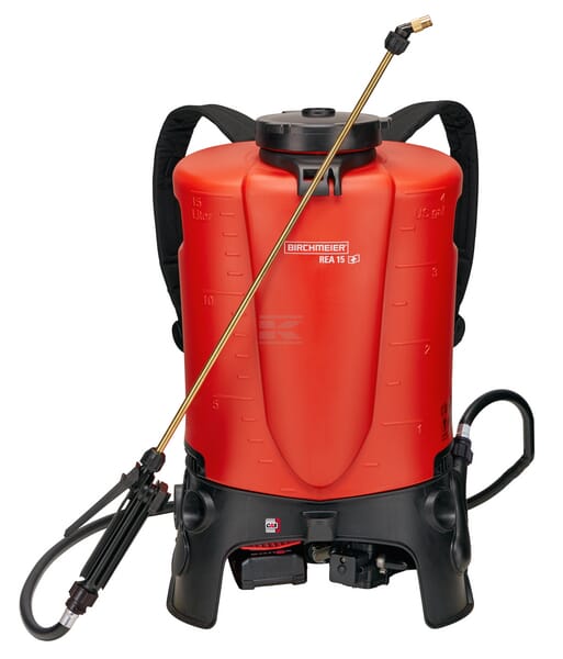 Birchmeier Rygsprøjte REA 15 AC1 med batteri og oplader