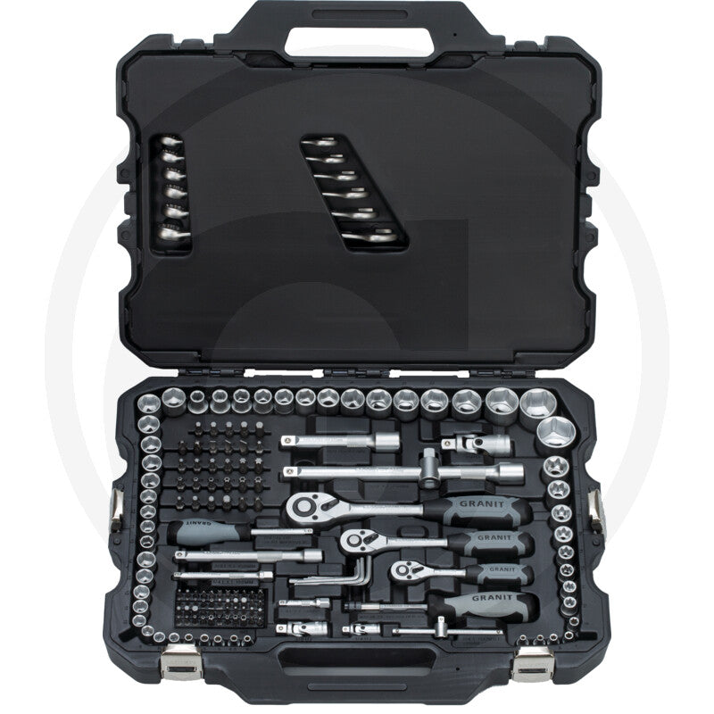 GRANIT BLACK EDITION Top- og skruenøglesæt
211 dele, metrisk