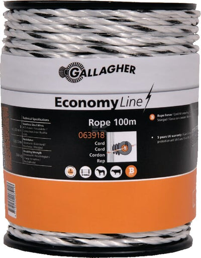 Gallagher Powerline Eco hegnstråd, hvid, 100 m