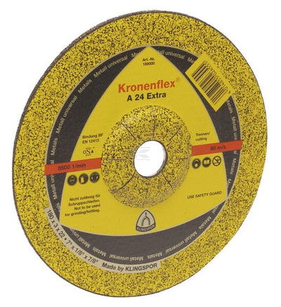 Klingspor Skæreskive Kronenflex Gul A24, 180 x 3 mm