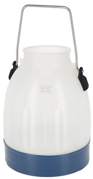 Malkespand 30 liter, blå, gennemsigtig
